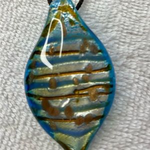 Glass pendant multi colored Lightweight